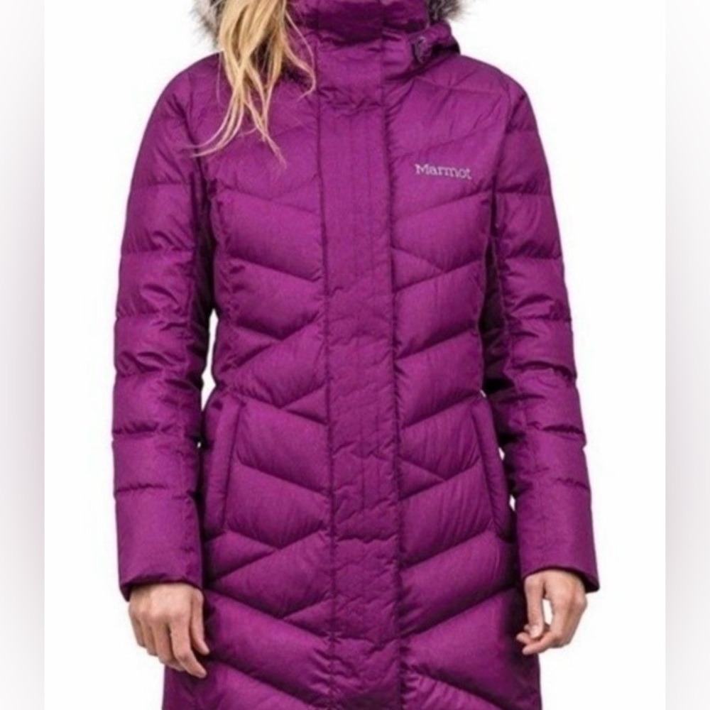 Marmot strollbridge Down Parka in Fushia